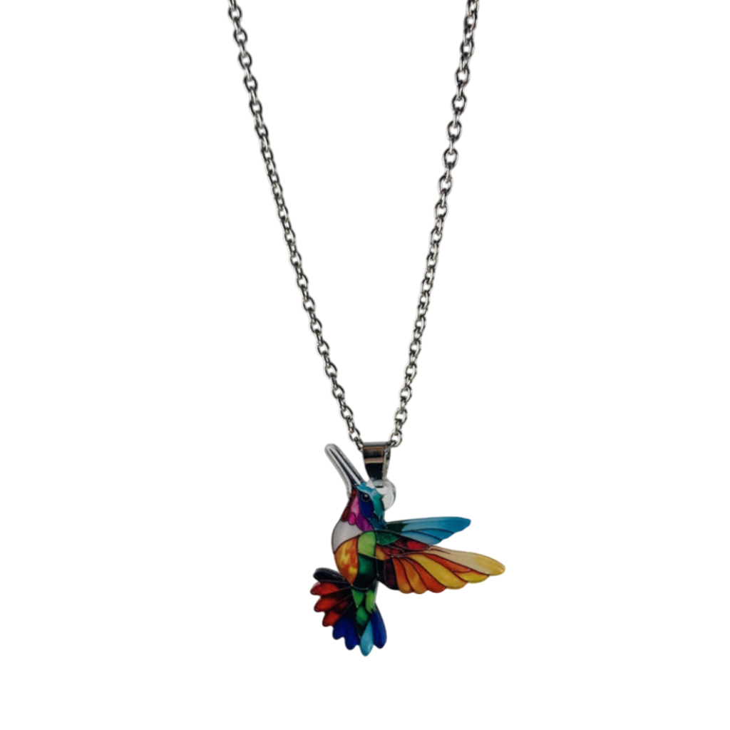 Farverigt fugl | Halskæde