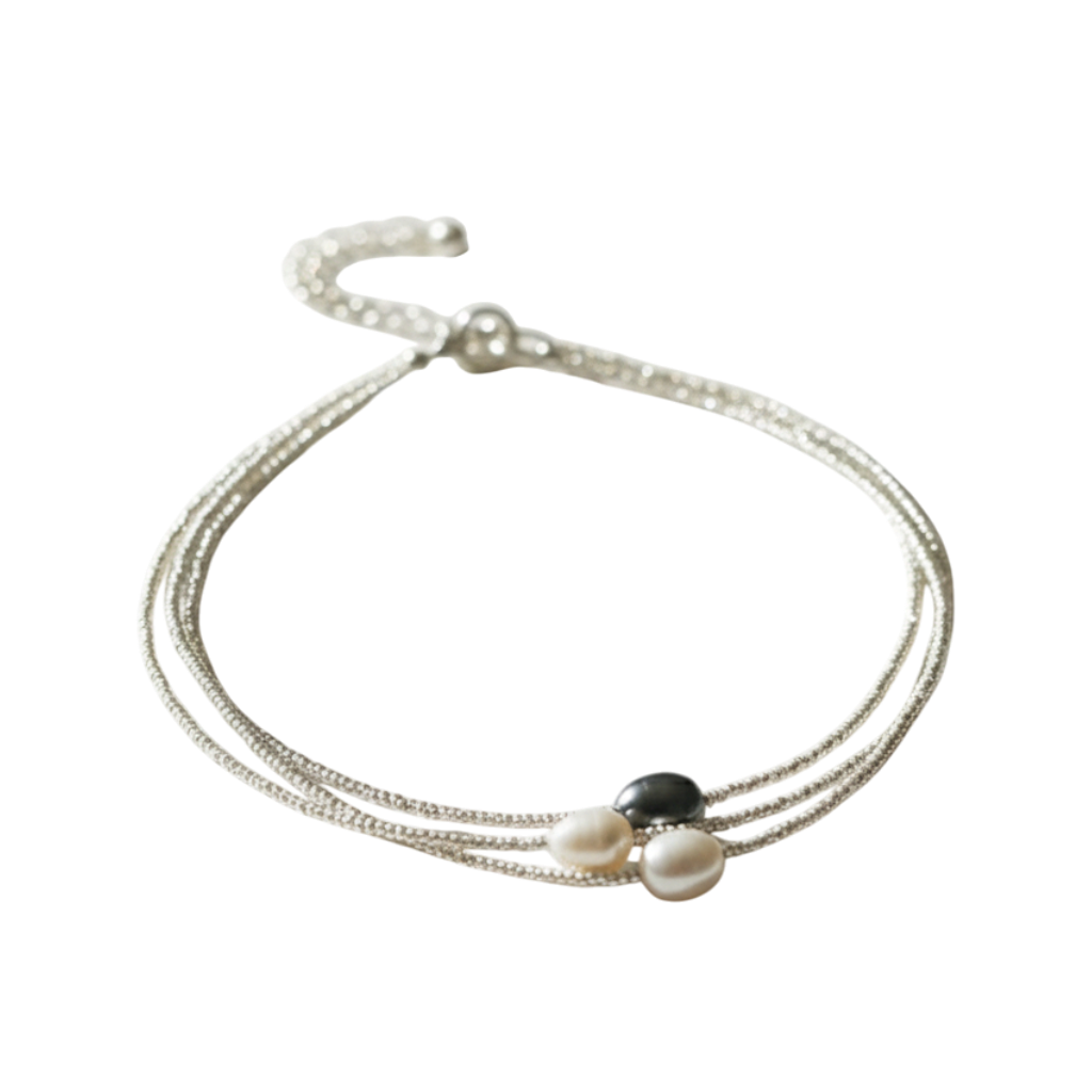 Perler | Tredobbelt Halskæde