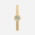 Magdaléna – Orologio in oro con cinturino stretto.