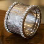 VINTAGE ZILVEREN ZIRKONIA RING