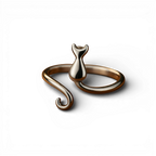 Sød Rustfrit Stål Katte-ring