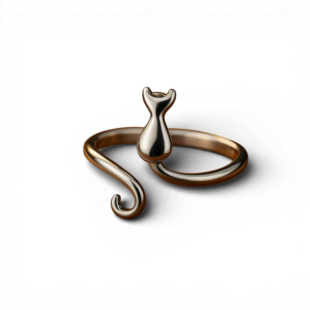 Sød Rustfrit Stål Katte-ring