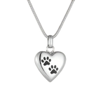 Hjertehalskæde med poteaftryk