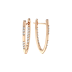 Sofistikerede Øreringe med Zirkoniasten