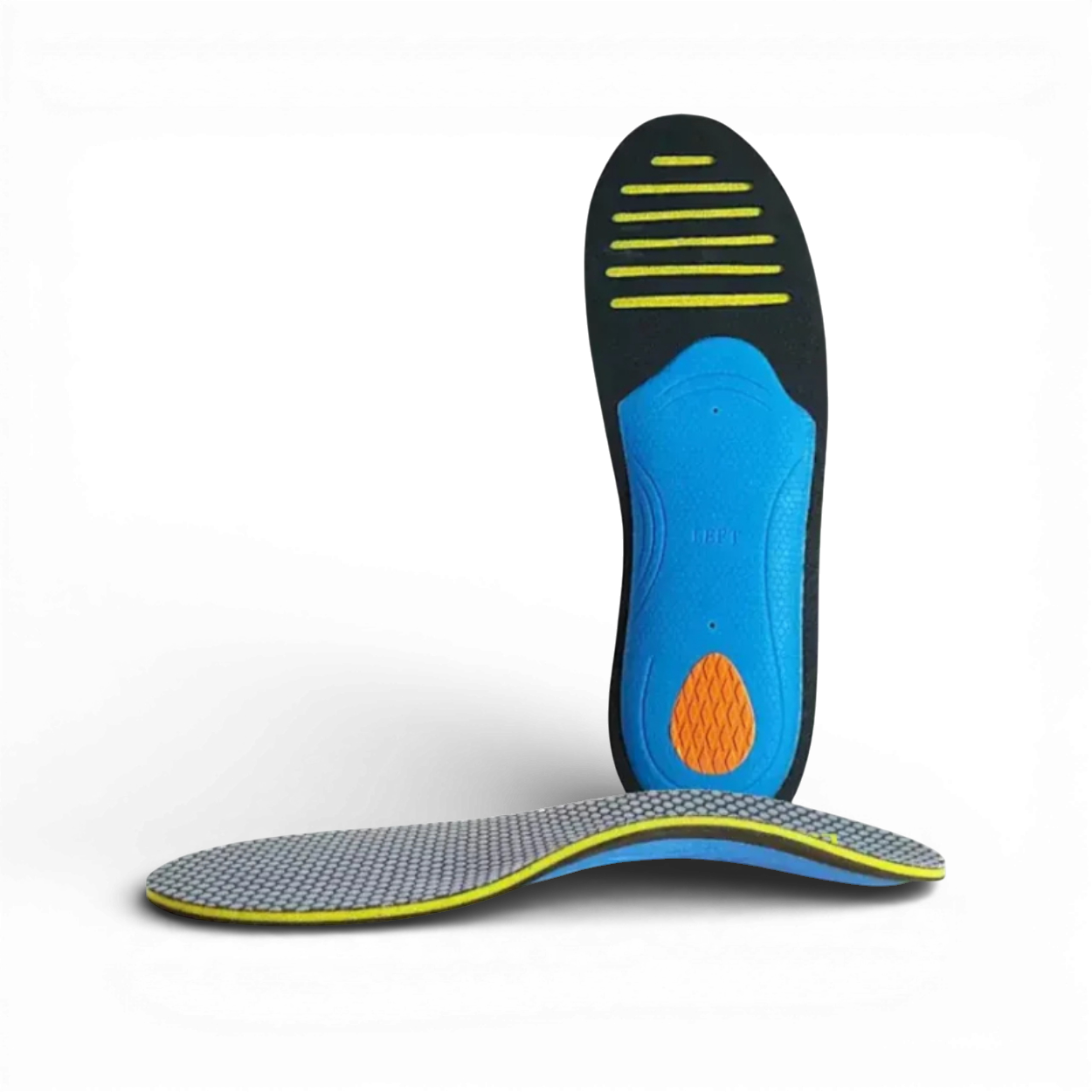 Lette ortopædiske indlægssåler med svangstøtte