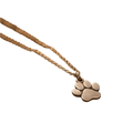 Minimalistický náhrdelník s tlapkou