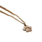 Minimalistický náhrdelník s tlapkou