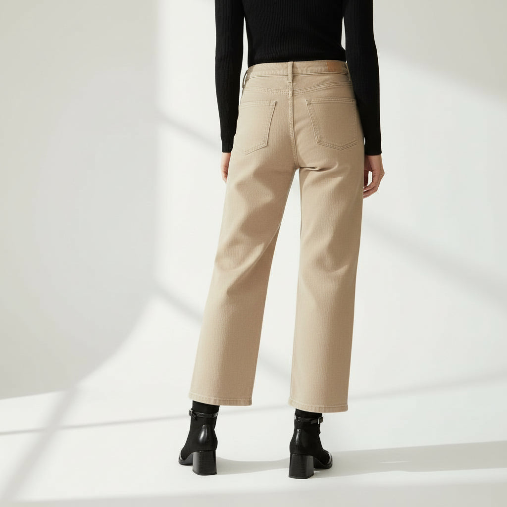 Isa | Elegante Suede Støvler med Medium Hæl