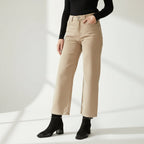 Isa | Elegante Suede Støvler med Medium Hæl