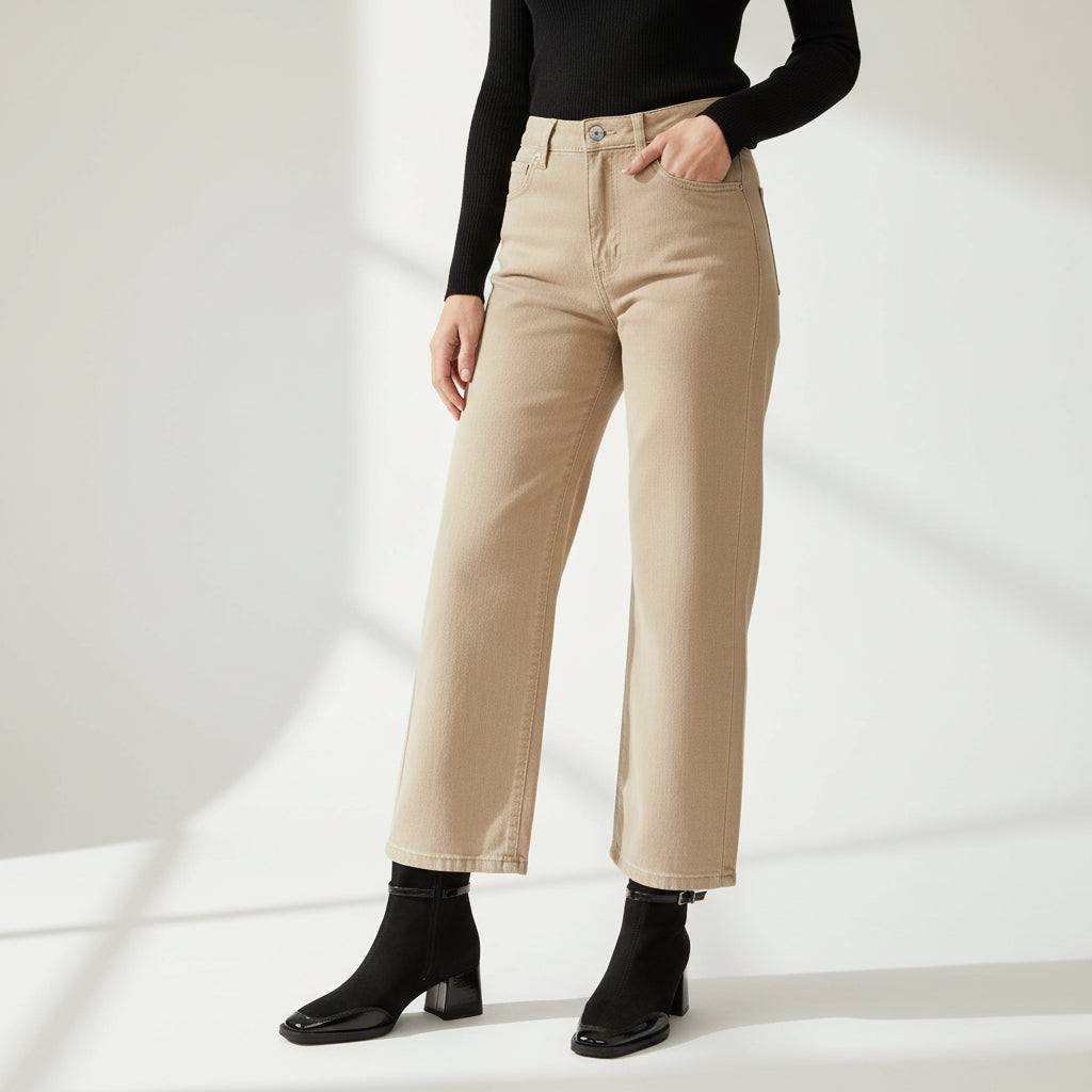 Isa | Elegante Suede Støvler med Medium Hæl